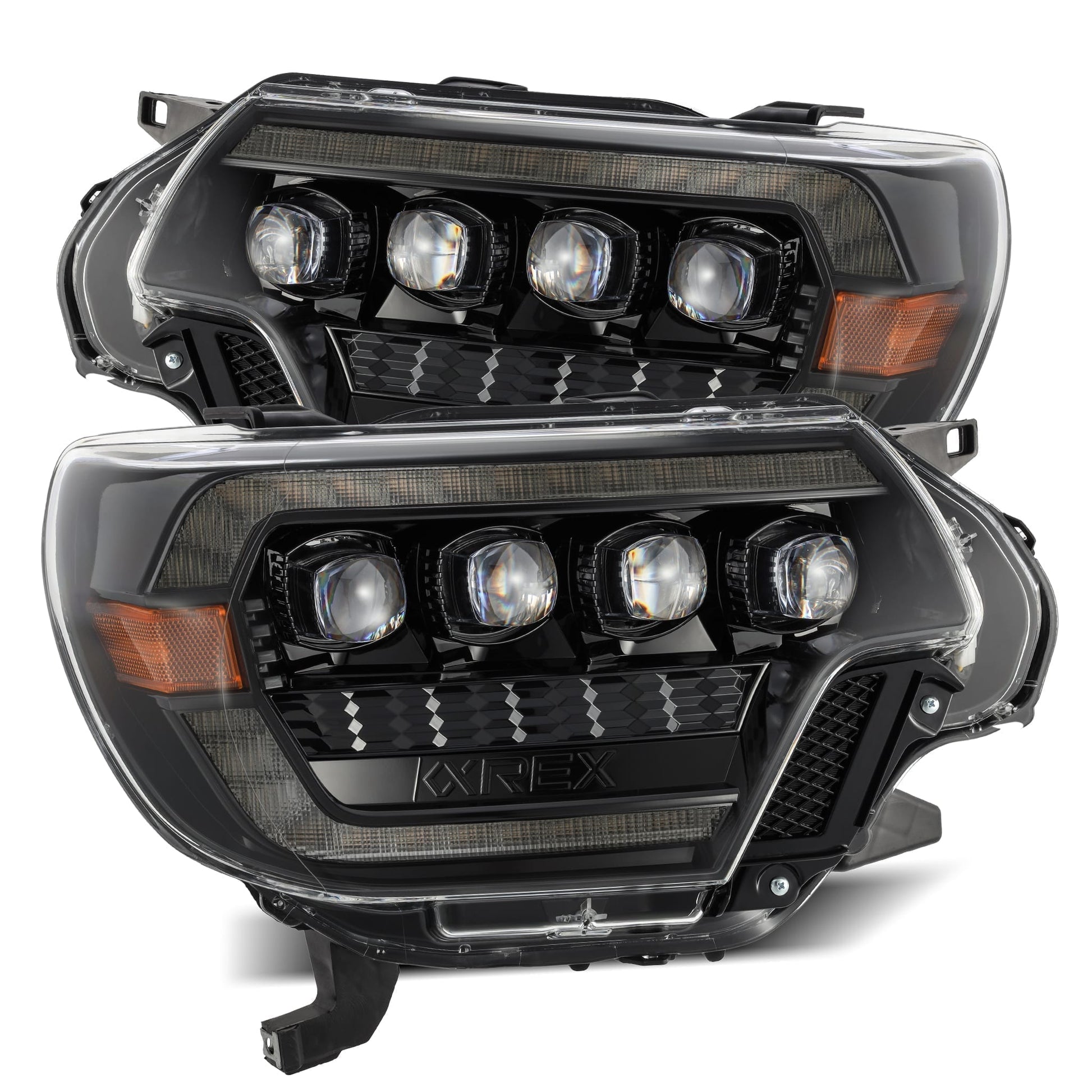 AlphaRex 12-15 Toyota Tacoma NOVA-Series LED Projector Headlights Alpha-Black - 880752 AlphaRex