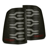 AlphaRex 19-22 Ram 1500 LUXX-Series LED Tail Lights Black - 640040