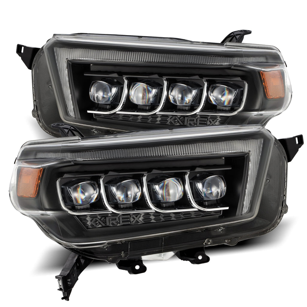 AlphaRex 10-13 Toyota 4Runner NOVA-Series LED Projector Headlights Black - 880759 AlphaRex