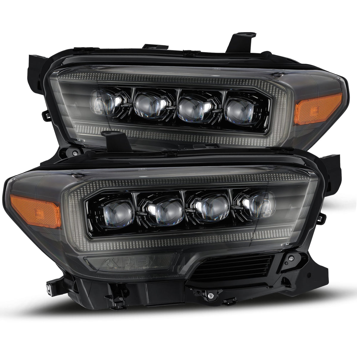 Alpharex 16-23 Toyota Tacoma NOVA-Series LED Projector Headlights Alpha-Black - 880705