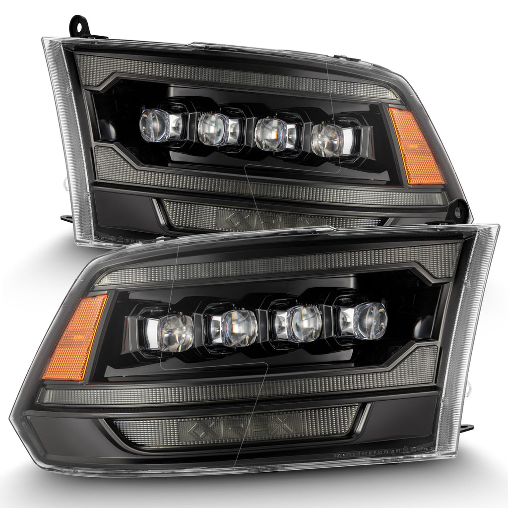 AlphaRex 09-18 Ram Truck (MK II 5th Gen 2500 Style) NOVA-Series LED Projector Headlights Alpha-Black - 880557