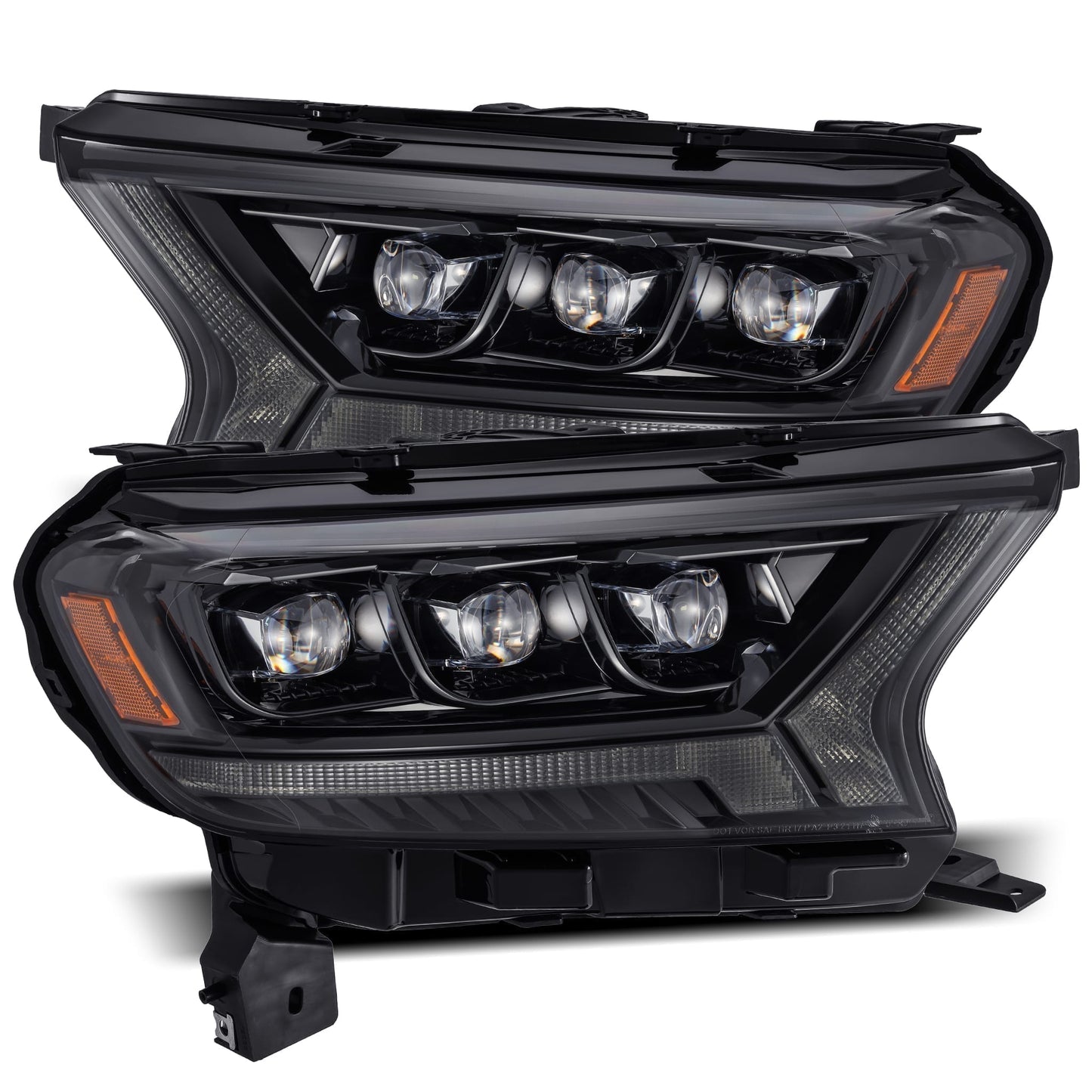 AlphaRex 19-22 Ford Ranger NOVA-Series LED Projector Headlights Alpha-Black - 880123 AlphaRex