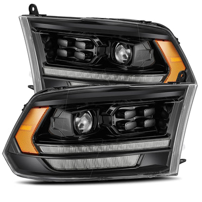 AlphaRex 09-18 Ram Truck PRO-Series (5th Gen 2500 Style) Projector Headlights Alpha-Black - 880524 AlphaRex