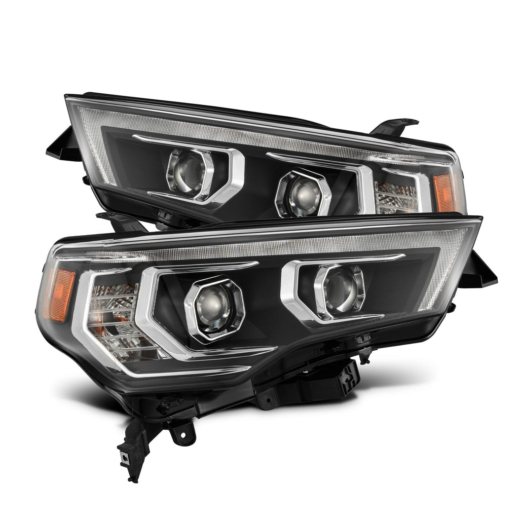 AlphaRex 14-20 Toyota 4Runner MK II PRO-Series Halogen Projector Headlights Black - 880814