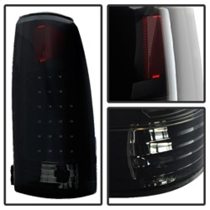 Xtune Yukon Denali 99-00 LED Tail Lights Black Smoked ALT-JH-CCK88-LED-BKSM SPYDER
