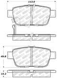 StopTech Street Disc Rear Brake Pads - 305.11030