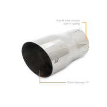 Load image into Gallery viewer, Mishimoto Clamo-On Single Wall Exhaust Tip 5in Outlet - Polished