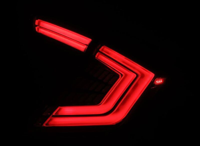 AlphaRex 676040 16-21 Honda Civic Hatchback / Type-R FK8 Nova-Series LED Tail Lights - Clear Smoke