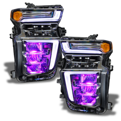 Oracle 20-21 Chevy Silverado HD 2500/3500 RGB Headlight Demon Eye Kit - ColorSHIFT w/o Controller ORACLE Lighting