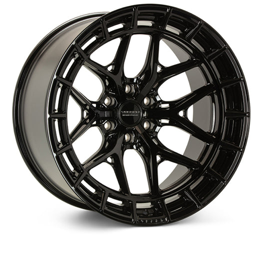 Vossen HFX-1 22x10 ET36 5x112 66.56 Flat - Gloss Black