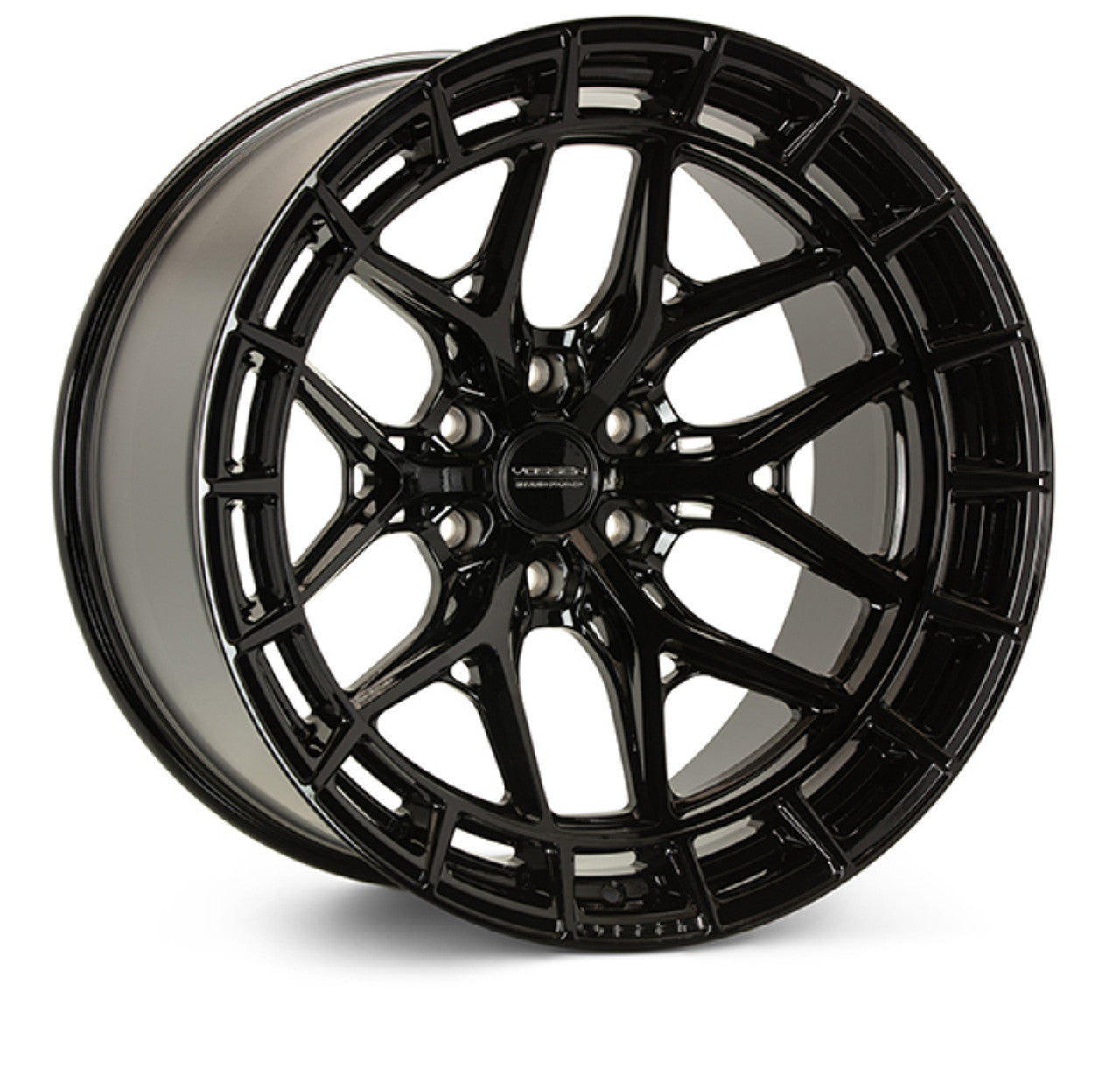 Vossen HF-5 22x9.5 / 5x112 / ET15 / DEEP / 66.5 - GB- - Gloss Black Wheel