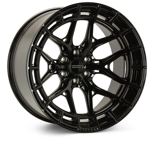 Vossen HF-8 24x10 / 5x130 BP / ET15 / 84.1 CB / Deep - Gloss Black Wheel- HF8-4P60