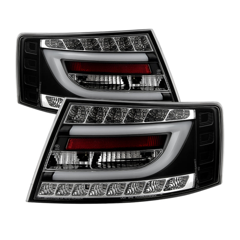 Spyder Audi A6 05-08 4Dr Sedan Only Version 2 Light Bar LED Tail Lights Blk ALT-YD-AA605V2-LBLED-BK SPYDER