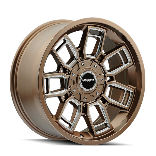 Mayhem 8118 Ordinance 20x9 / 5x127/139.7 BP / 87.1mm Hub Gloss Black Wheel w/ Milled Spokes