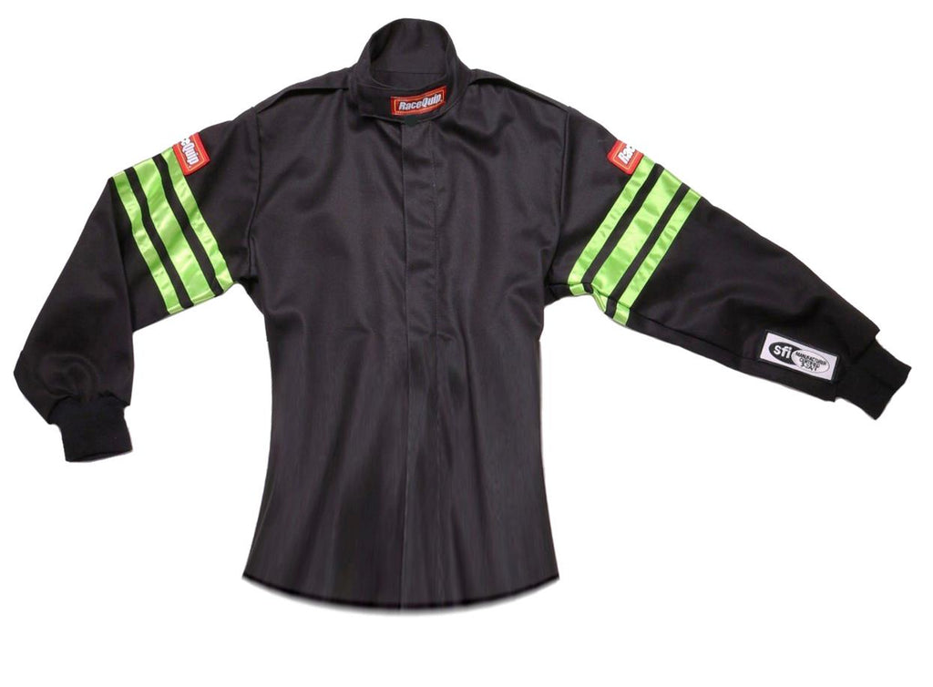 RaceQuip Green Trim SFI-1 JR. Jacket - KLarge