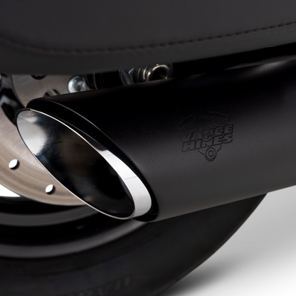Vance & Hines 2025+ HD Softail Twin Slash 4in Round Black Slip-On Exhaust