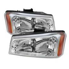 Load image into Gallery viewer, Xtune Chevy Silverado 1500/2500/3500 03-06 Crystal Headlights Chrome HD-JH-CSIL03-C-AM SPYDER