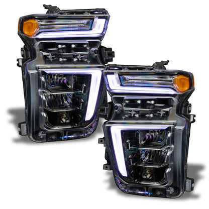 Oracle 20-21 Chevy Silverado HD 2500/3500 RGB+W Headlight DRL Upgrade Kit - ColorSHIFT 2