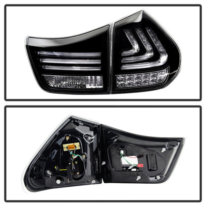 Spyder Lexus RX330/RX350 04-09 LED Tail Lights Black ALT-YD-LRX04-LED-BK SPYDER