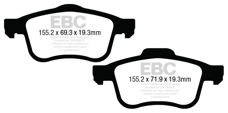 EBC Ultimax2 Front Brake Pads - UD1721 EBC