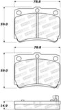 StopTech Premium Ceramic Brake Pads - 308.07330