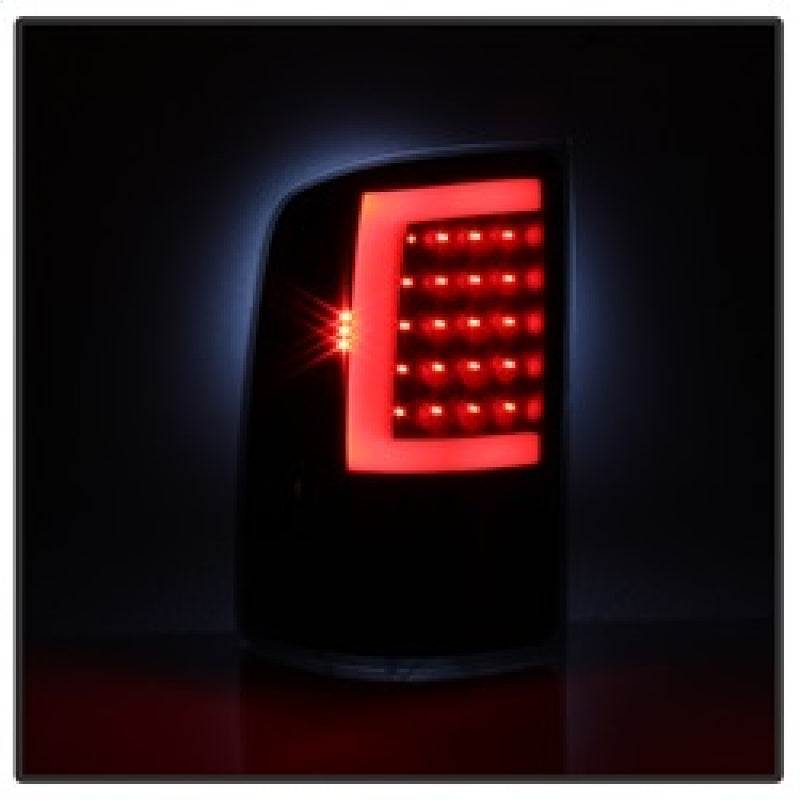 xTune 07-13 GMC Sierra 1500 LED Tail Lights - Black Smoke (ALT-ON-GS07-G2-LED-BSM) SPYDER