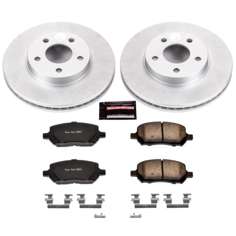 Power Stop 07-10 Chevrolet Cobalt Front Z17 Evolution Geomet Coated Brake Kit PowerStop