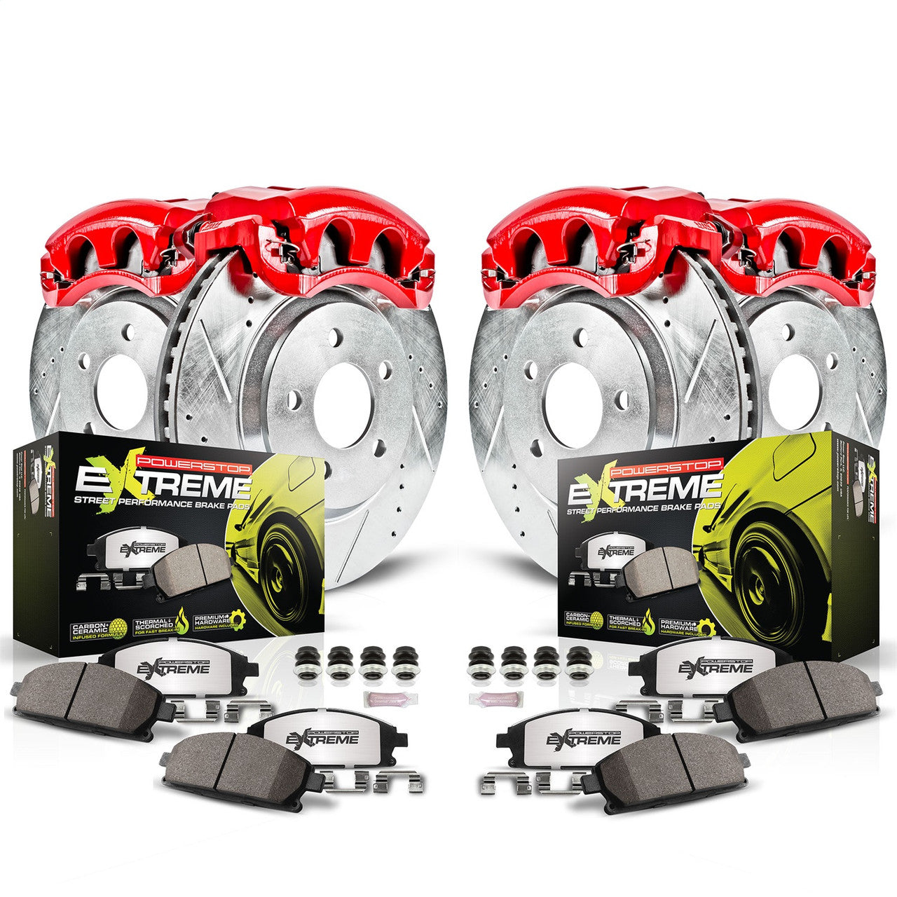Power Stop 10-15 Chevrolet Camaro Front and Rear Z26 Street Kit w/Cals