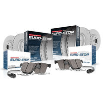 Power Stop 20-21 Mercedes-Benz E350 Front & Rear Eurostop Brake Kit