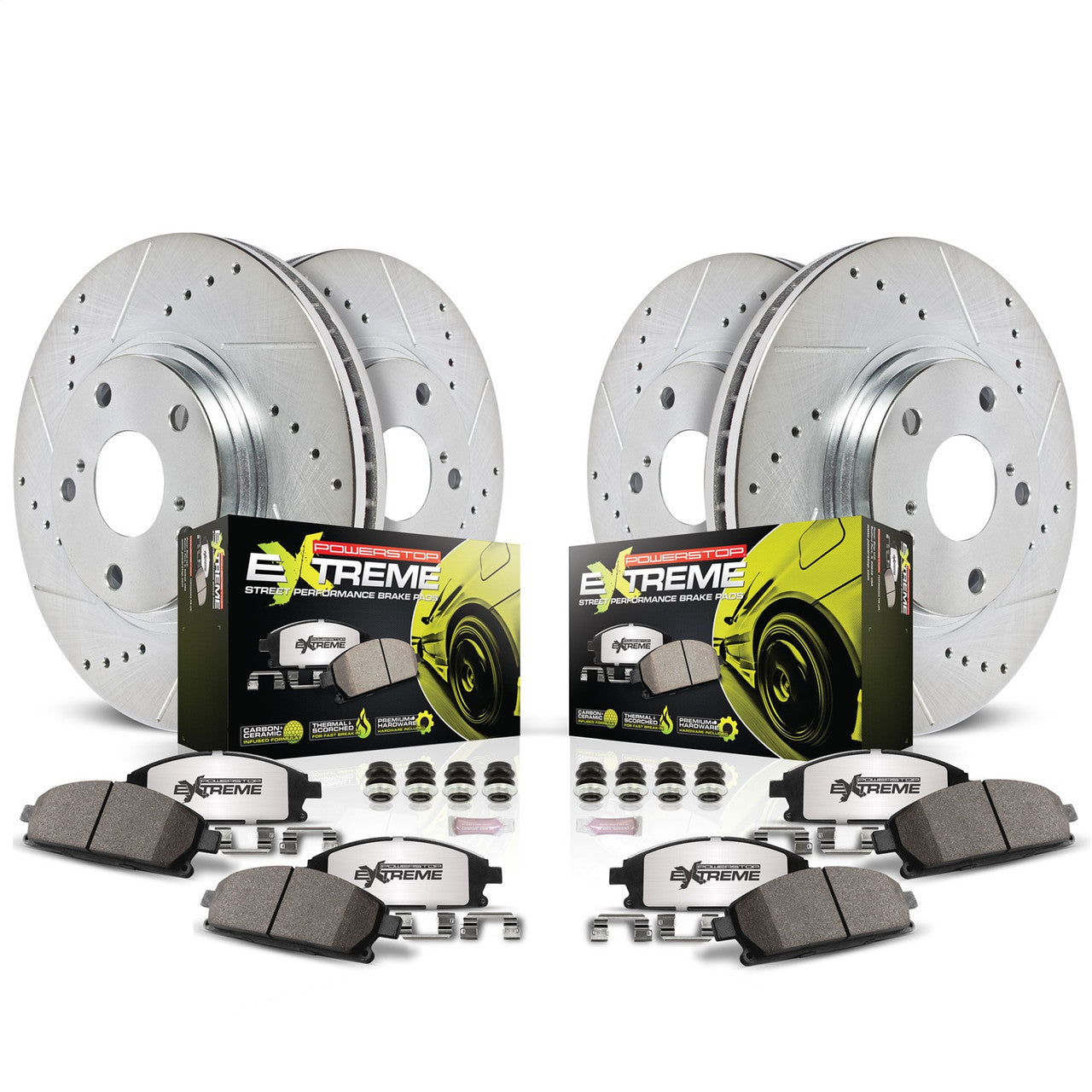 Power Stop 98-02 BMW Z3 Front & Rear Z26 Street Warrior Brake Kit