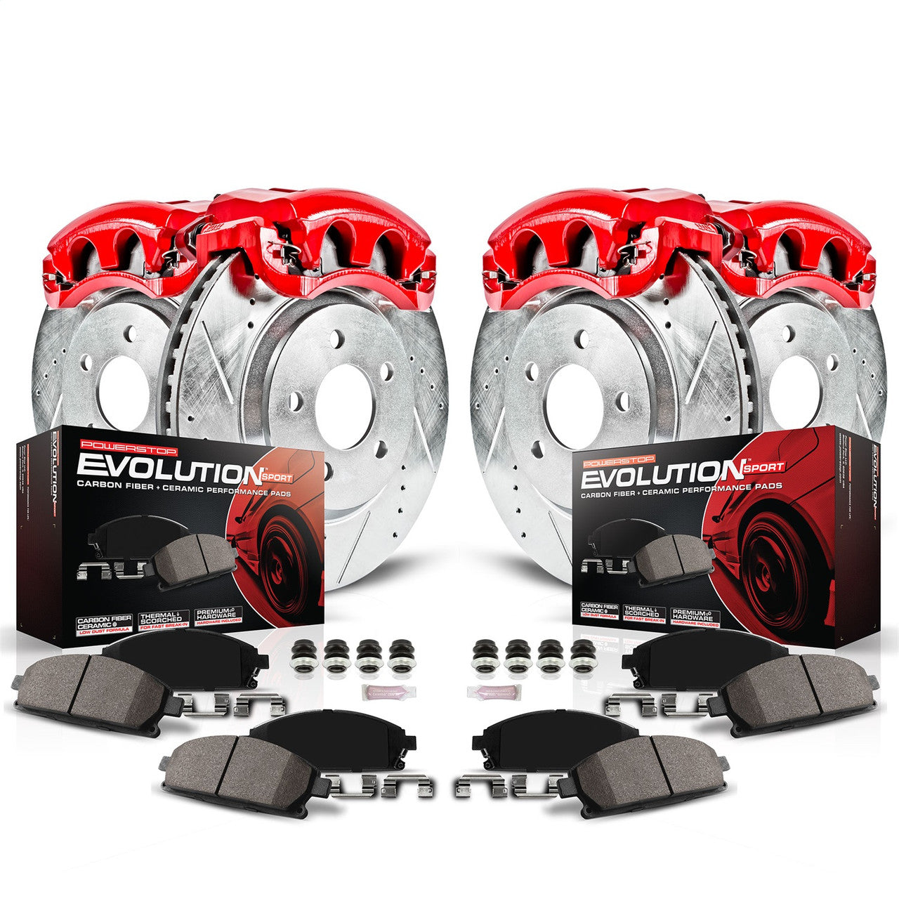 Power Stop 97-01 Acura Integra Front Z23 Evolution Sport Brake Kit w/Calipers