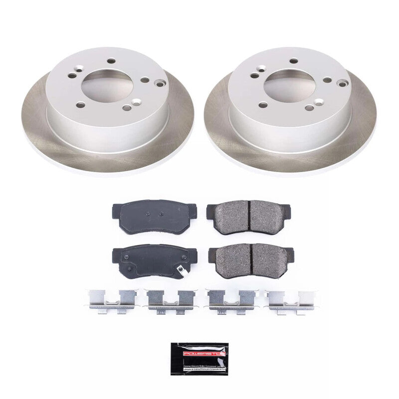 Power Stop 05-10 Kia Sportage Rear Semi-Coated Rotor Kit PowerStop