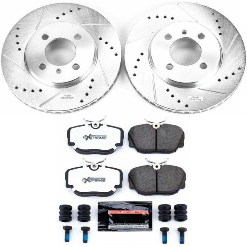 Power Stop 91-92 BMW 318i Front Z26 Street Warrior Brake Kit PowerStop