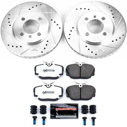 Power Stop 91-92 BMW 318i Front Z26 Street Warrior Brake Kit PowerStop