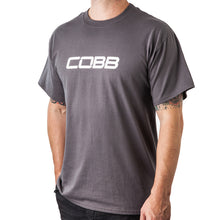 Load image into Gallery viewer, COBB Tuning Logo Mens T-Shirt (Gray/White Logo) - Small CO-GRAYCOBB-SM