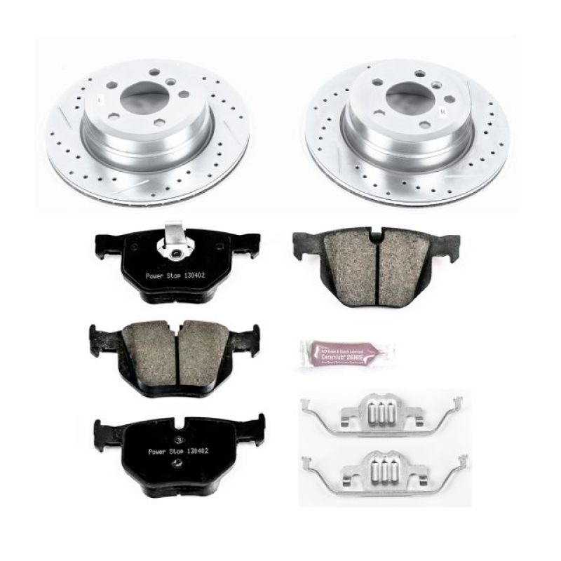 Power Stop 07-15 BMW X5 Rear Z23 Evolution Sport Brake Kit