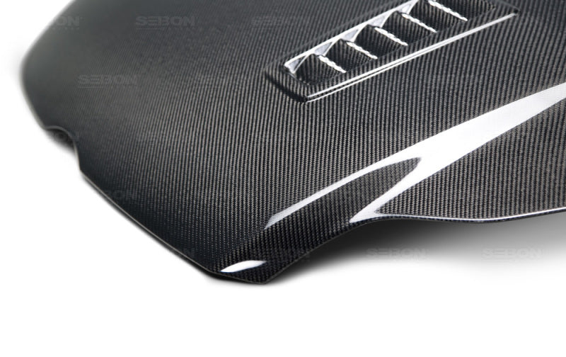 Seibon RS-style carbon fiber hood for 2012-2014 Ford Focus - HD1213FDFO-RS