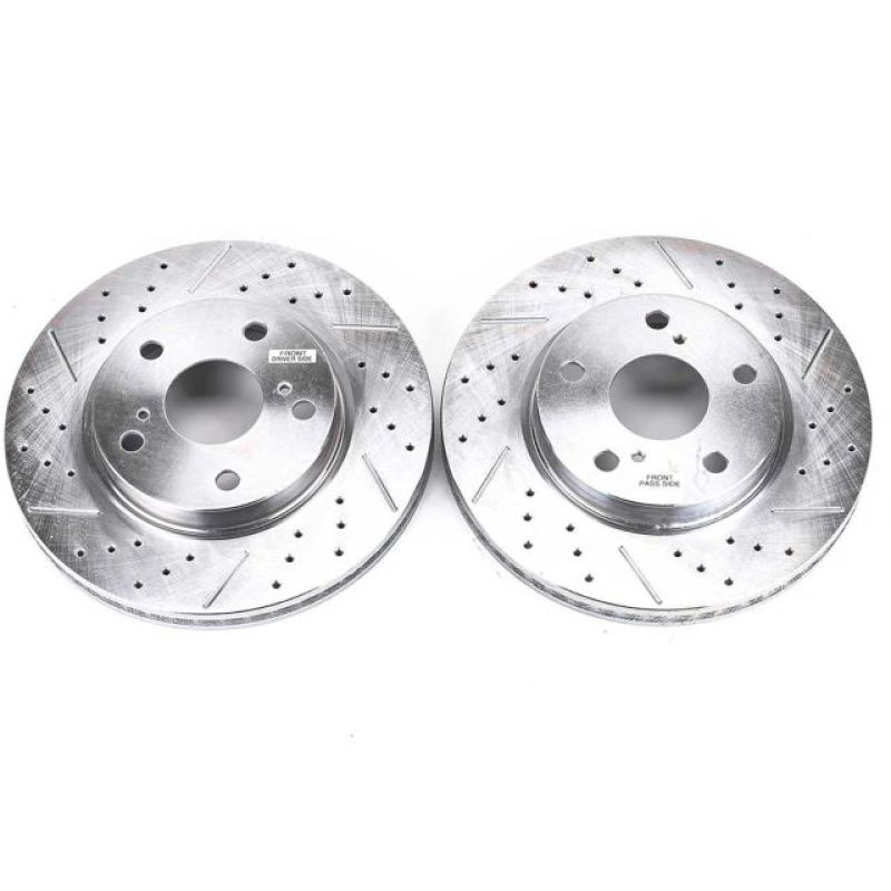 Power Stop 10-12 Lexus HS250h Front Evolution Drilled & Slotted Rotors - Pair PowerStop