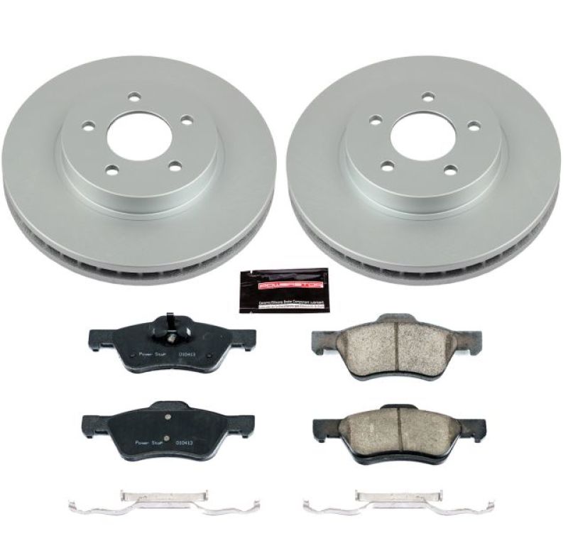 Power Stop 10-12 Ford Escape Front Z17 Evolution Geomet Coated Brake Kit PowerStop
