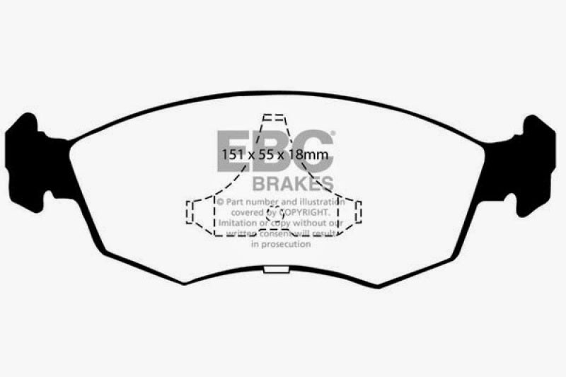 EBC RedStuff Front Brake Pads - DP3605/2C EBC