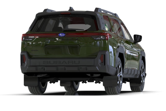 Rally Armor 2026 Subaru Outback Black Mud Flap - Metallic Black Logo