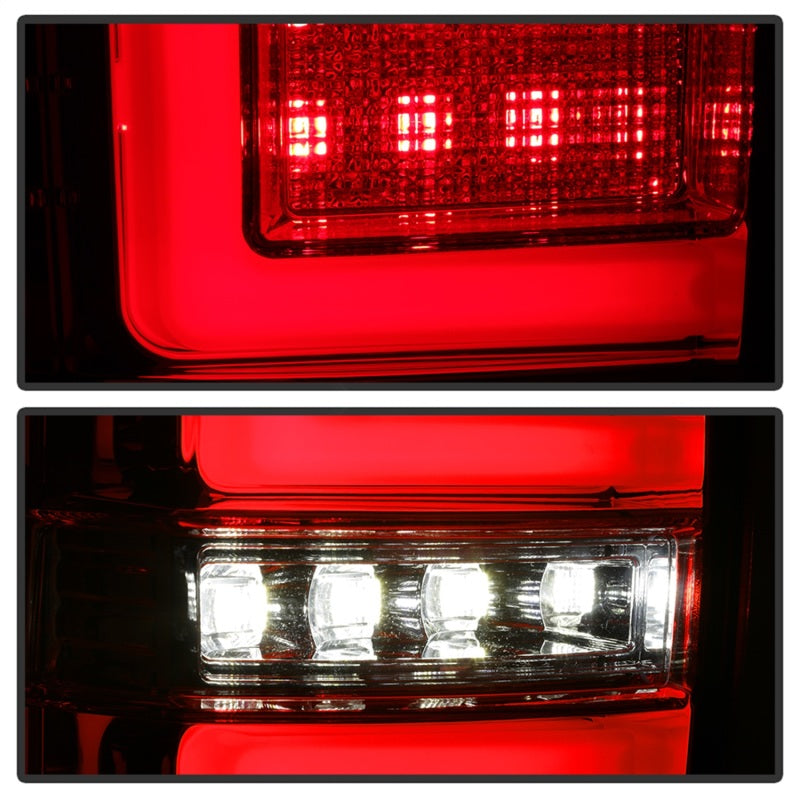 Spyder 16-17 Toyota Tacoma LED Tail Lights - Red Clear (ALT-YD-TT16-LED-RC) SPYDER