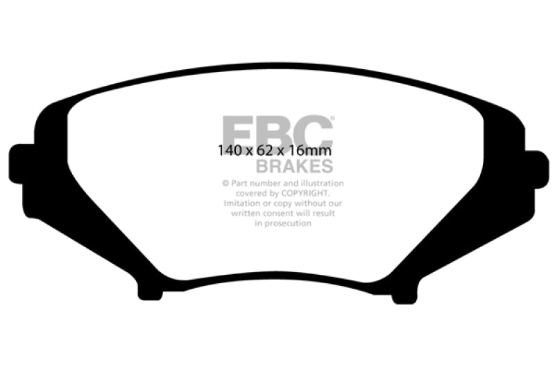 EBC Ultimax2 Front Brake Pads - UD1009