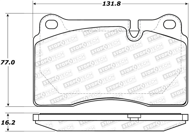 StopTech Premium Ceramic Brake Pads - 308.12630 Stoptech