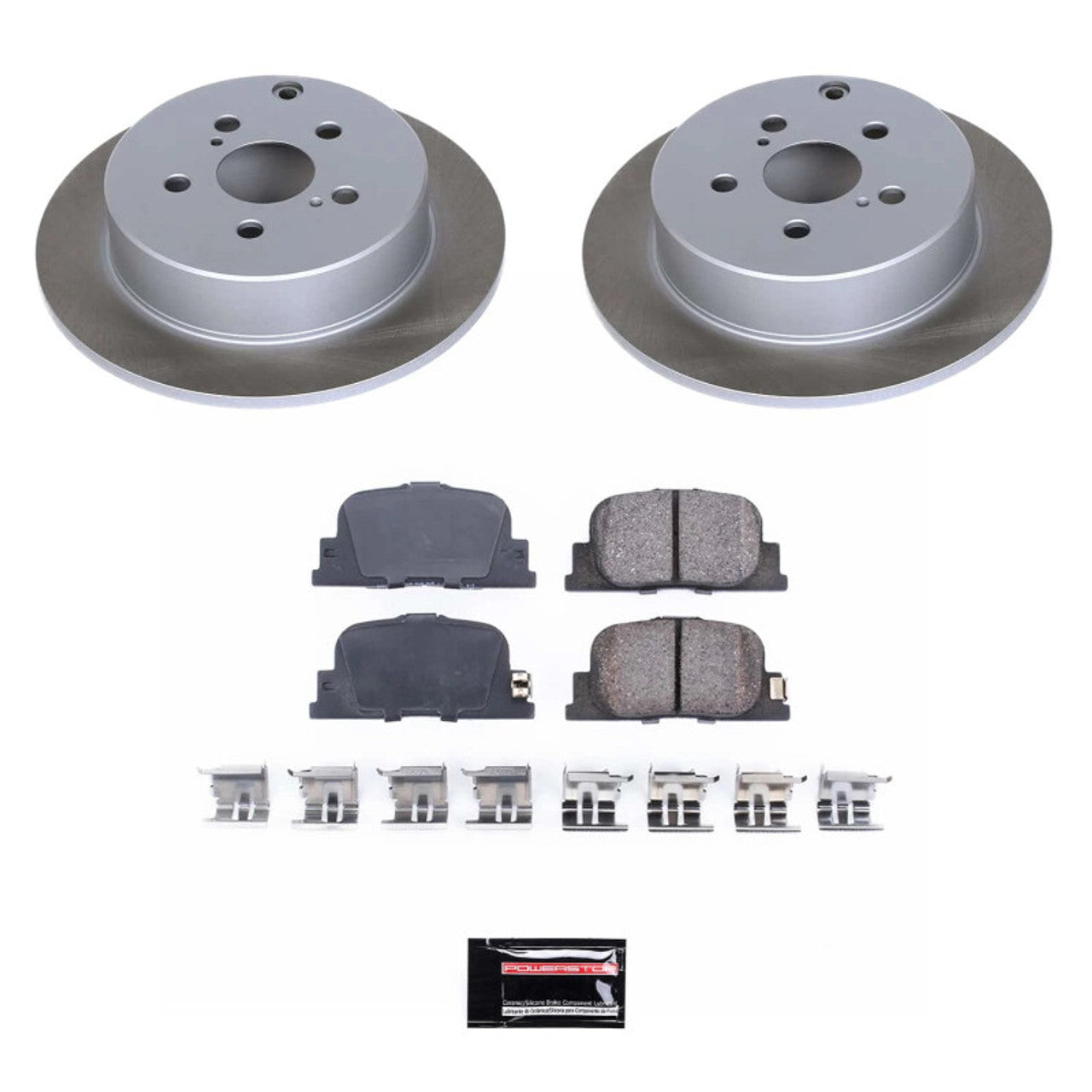 Power Stop 11-16 Scion tC Front and Rear Semi-Coated Rotor Kit