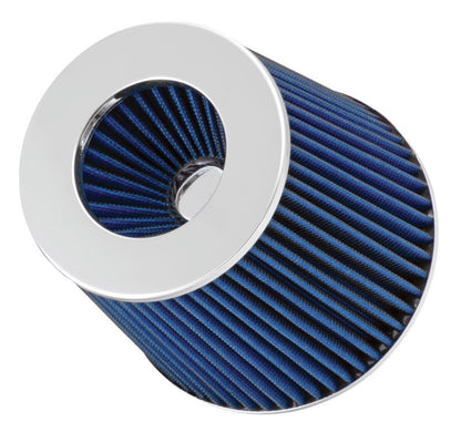 Spectre Adjustable Conical Air Filter 5-1/2in. Tall (Fits 3in. / 3-1/2in. / 4in. Tubes) - Blue Spectre