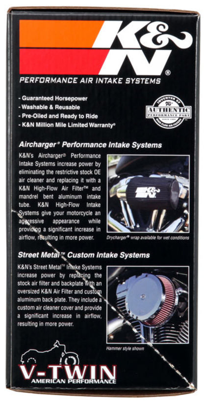 K&N 01-15 Harley-Davidson Touring 96 / 103 / 08-15 Bright Aircharger Performance Intake K&N Engineering