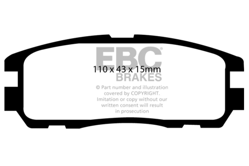 EBC Ultimax2 Rear Brake Pads - UD580 EBC