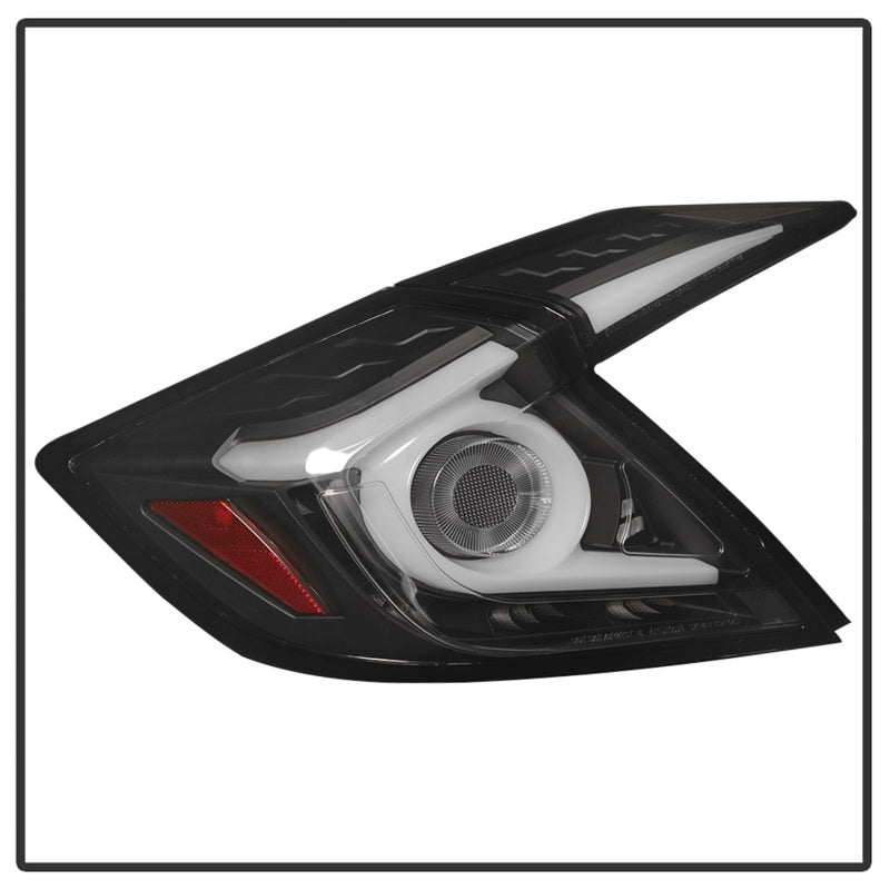 Spyder 16-19 Honda Civic 4 Door Light Bar LED Tail Lights - Black - ALT-YD-HC164D-LB-BK SPYDER