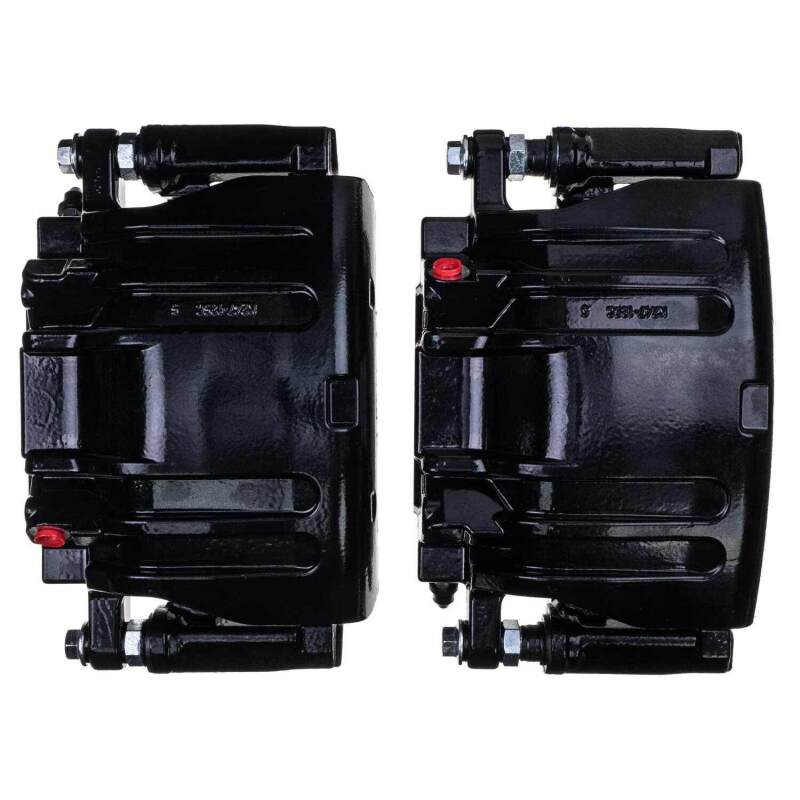 Power Stop 2014 Chrysler 200 Front Black Caliper - Pair w/Bracket